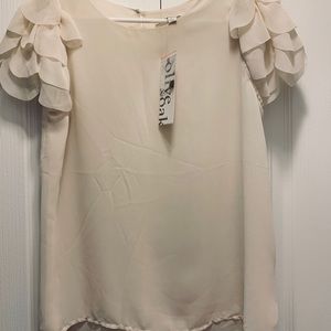 Olive & Oak scalloped sleeve shirt BNWT